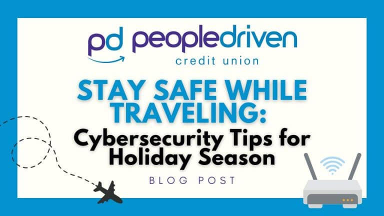 Graphic: Stay Safe While Traveling: Cybersecurity Tips for Holiday Season.