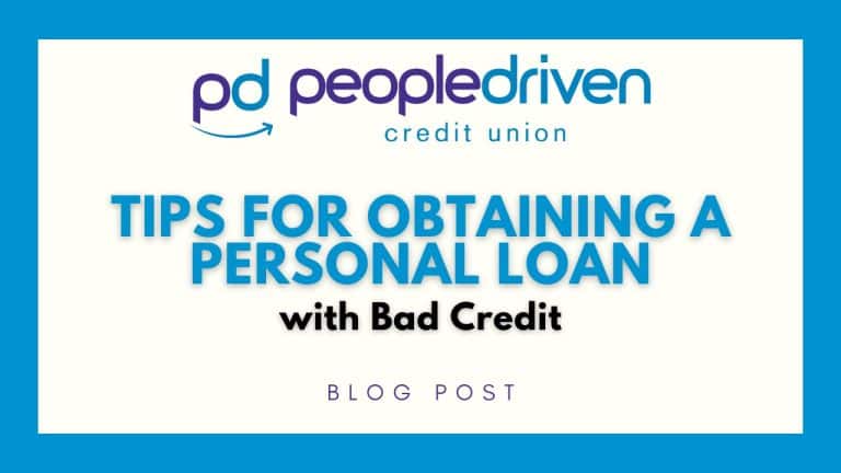 Graphic: Tips for Obtaining a Personal Loan with Bad Credit.